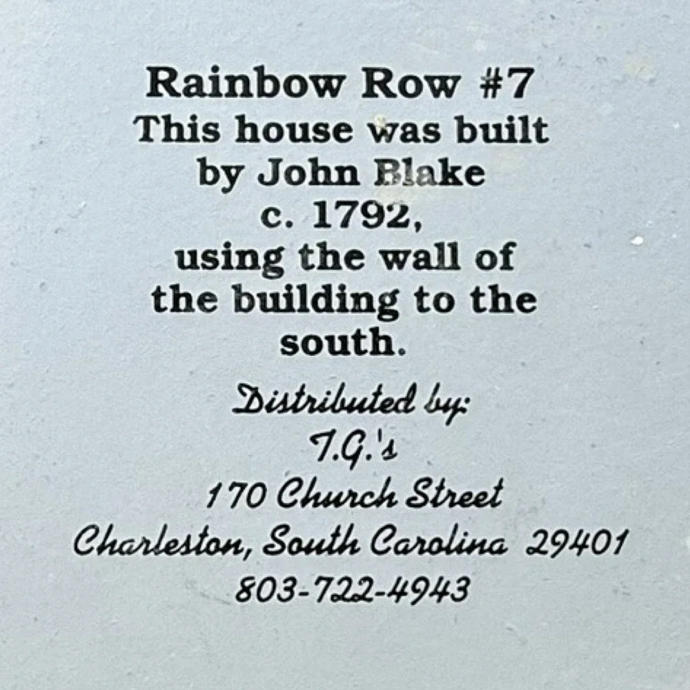 Cat's‎ Meow Rainbow Row #7 Charleston, South Carolina Faline Signed 1999
